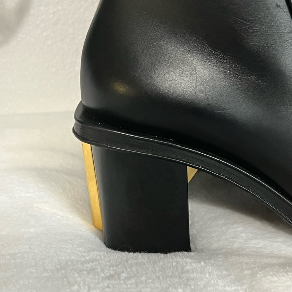 Alexander McQueen black with gold trim booties size 36 - Picture 6 of 16